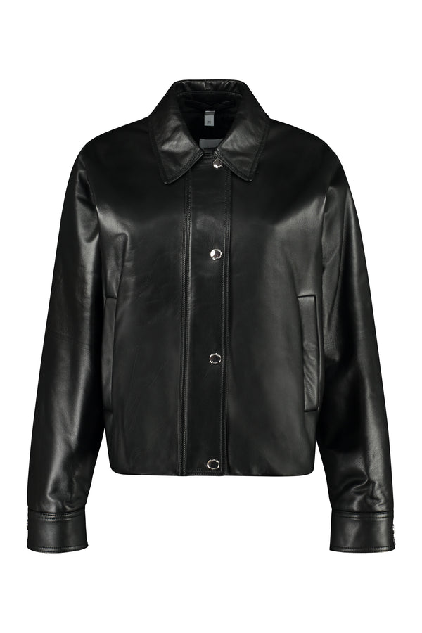 Lambskin bomber jacket-0